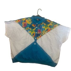 Silver Threads vintage top